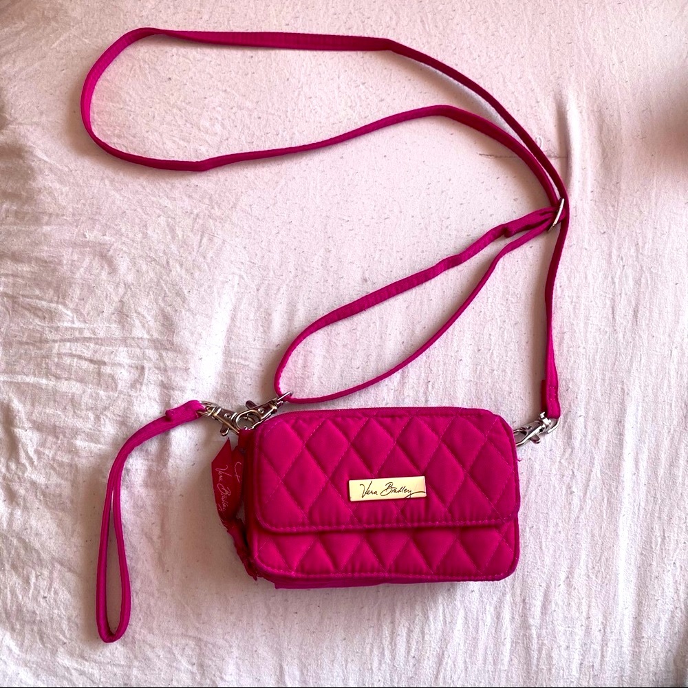 VERA BRADLEY - wristlet with crossbody strap